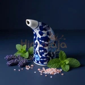 Himalája Só Inhalátor - Sópipa - kézzel festett, kék