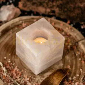 Himalája Só FEHÉR Kocka Mécses