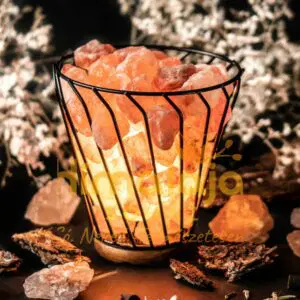 Himalája Sólámpa - ÍVES KOSÁR